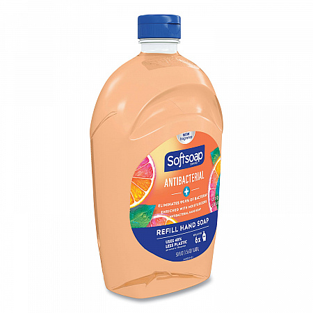 Antibacterial Liquid Hand Soap Refill, Fresh Scent, Orange, 50 oz (61048277EA)