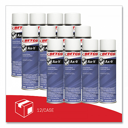 Ax-It Aerosol Baseboard Stripper, Sassafras Scent, 19 oz Aerosol Spray, 12/Carton (0992300CT)