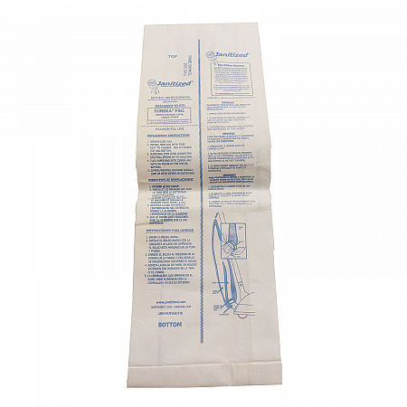 Vacuum Filter Bags Designed to Fit Eureka F and G, 100/Carton (JANEUFG10)