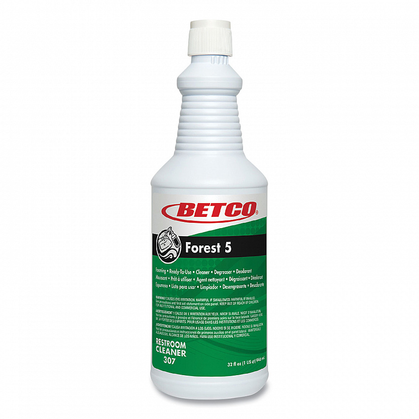 Forest 5 Foaming Cleaner, Mint Scent, 32 oz Bottle, 12/Carton (3071200)