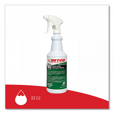 Green Earth RTU Restroom Cleaner, Fresh Mint Scent, 32 oz Bottle, 12/Carton (3091200)
