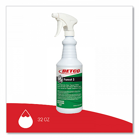Forest 5 Foaming Cleaner, Mint Scent, 32 oz Bottle, 12/Carton (3071200)