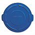 BRUTE Self-Draining Flat Top Lids for 32 gal Round BRUTE Containers, 22.25