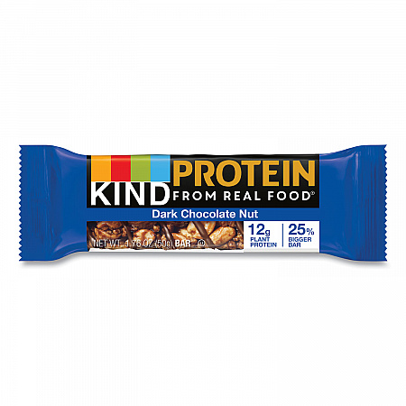 Protein Bars, Double Dark Chocolate, 1.76 oz Individually Wrapped, 12/Pack (26036)