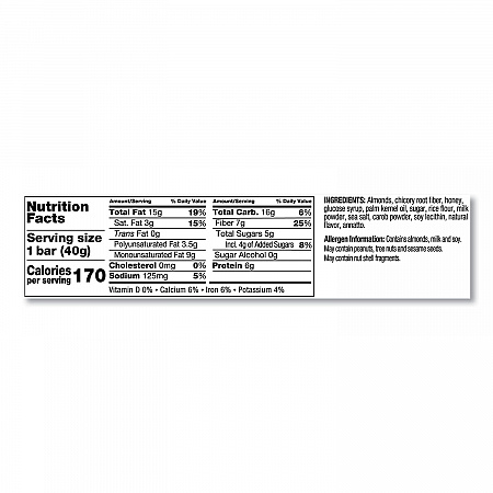 Nuts and Spices Bar, Caramel Almond and Sea Salt, 1.4 oz Bar, 12/Box (18533)