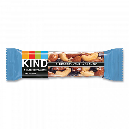 Fruit and Nut Bars, Blueberry Vanilla and Cashew, 1.4 oz Bar, 12/Box (18039)