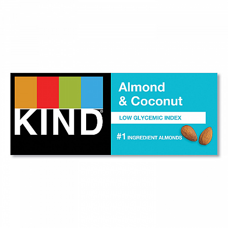 Fruit and Nut Bars, Almond and Coconut, 1.4 oz Bar, 12/Box (17828)