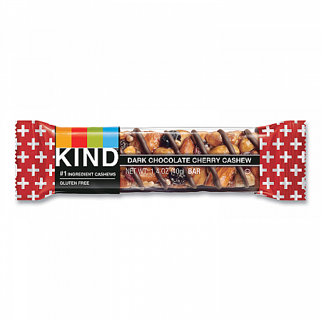 Plus Nutrition Boost Bar, Dk ChocolateCherryCashew/Antioxidants, 1.4 oz Bar, 12/Box (17250)