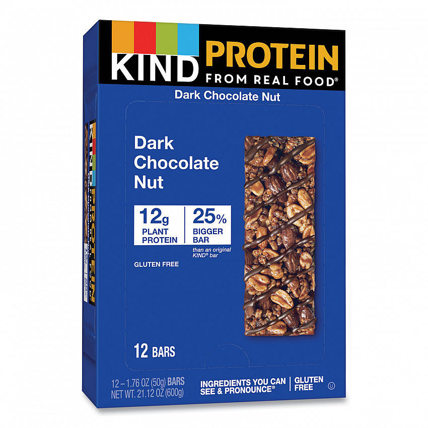Protein Bars, Double Dark Chocolate, 1.76 oz Individually Wrapped, 12/Pack (26036)