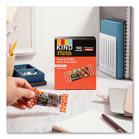 Minis, Peanut Butter Dark Chocolate, 0.7 oz Bar, 10/Pack (27961)