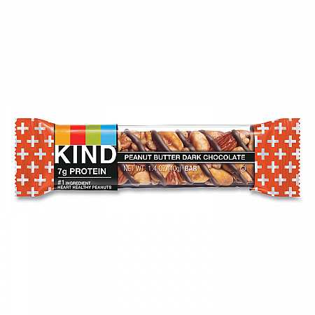 Plus Nutrition Boost Bar, Peanut Butter Dark Chocolate/Protein, 1.4 oz Bar, 12/Box (17256)