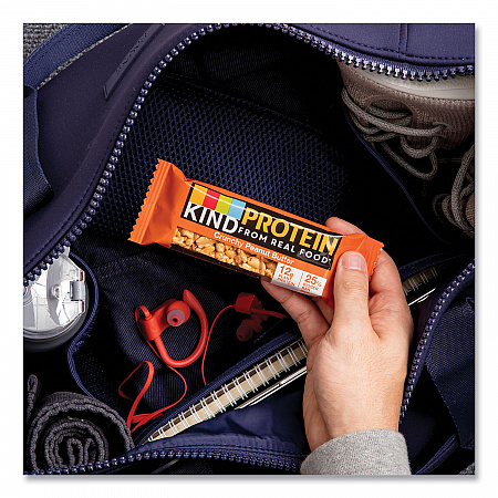Protein Bars, Crunchy Peanut Butter, 1.76 oz Individually Wrapped, 12/Pack (26026)