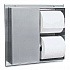 Partition-Mounted Multi-Roll Toilet Tissue Dispenser, 13.25 x 4 x 12.56, Stainless Steel (386)
