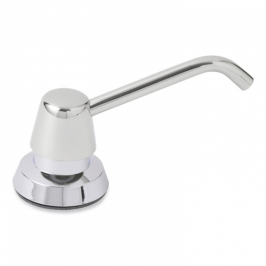 Manual Top-Fill Liquid Soap Dispenser, 4" Spout, 20 oz, 5.63 x 5.63 x 11.25, Chrome (8221)