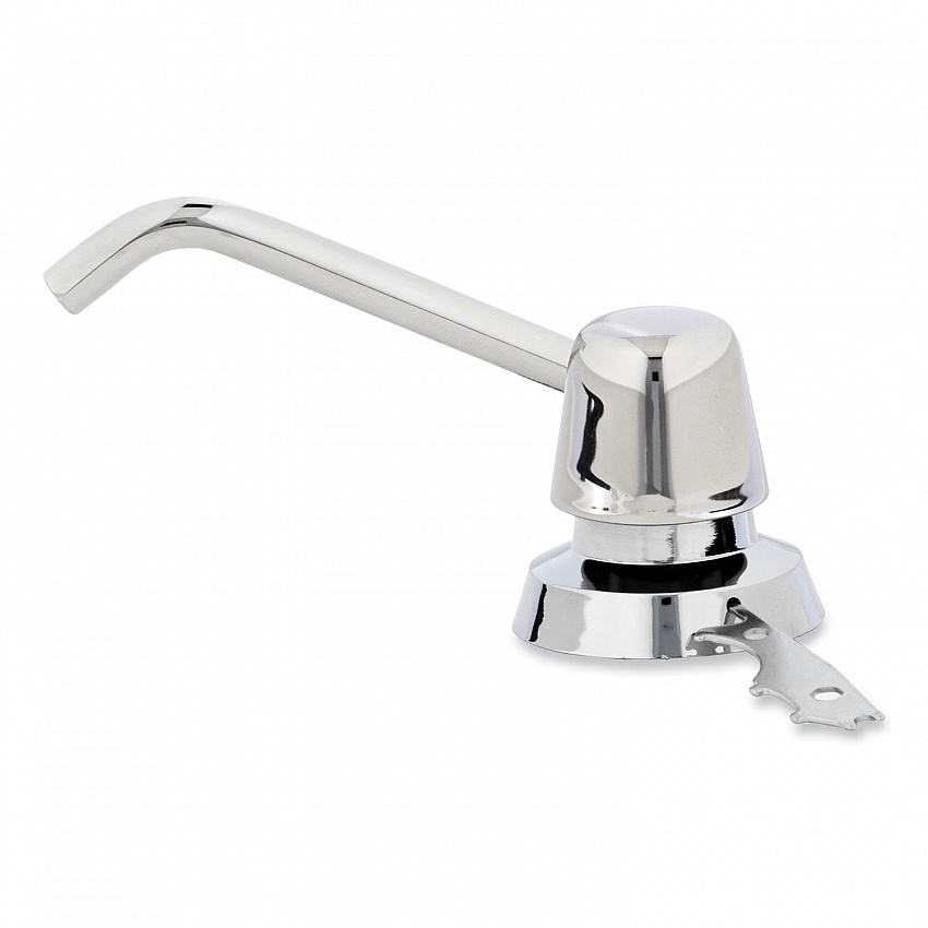 Manual Top-Fill Liquid Soap Dispenser, 4" Spout, 20 oz, 5.63 x 5.63 x 11.25, Chrome (8221)