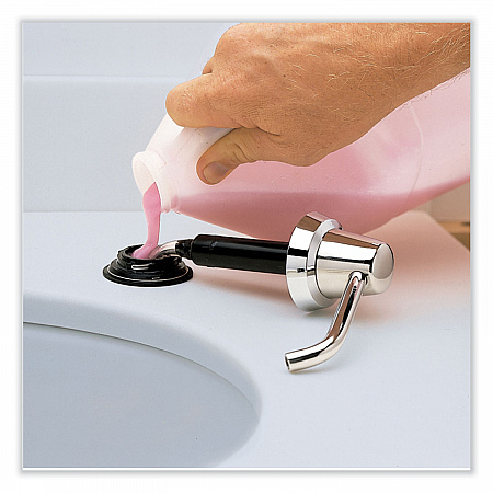 Manual Top-Fill Liquid Soap Dispenser, 4