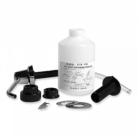 Manual Top-Fill Liquid Soap Dispenser, 4