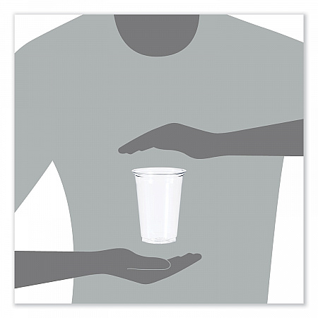 Ultra Clear Cups, 16 oz, Plastic, 50/Bag, 20 Bags/Carton (TR16)