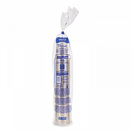 Ultra Clear Cups, 16 oz, Plastic, 50/Bag, 20 Bags/Carton (TR16)