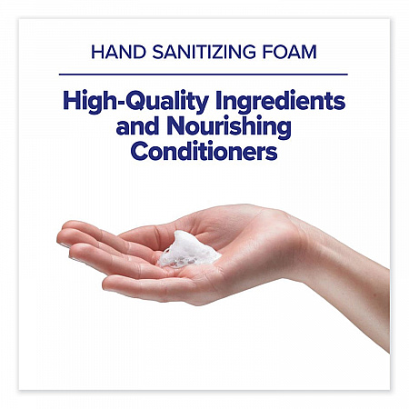 Advanced Hand Sanitizer Gentle and Free Foam, 1,200 mL Refill, Fragrance-Free, For ES4 Dispensers, 2/Carton (505102)