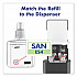 Advanced Hand Sanitizer Gentle and Free Foam, 1,200 mL Refill, Fragrance-Free, For ES4 Dispensers, 2/Carton (505102)