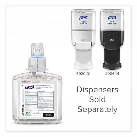 Advanced Hand Sanitizer Foam, For ES4 Dispensers, 1,200 mL Refill, Refreshing Scent, 2/Carton (505302)