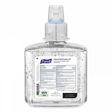 Advanced Hand Sanitizer Gel Refill, 1,200 mL, Clean Scent, For ES4 Dispensers, 2/Carton (506302)