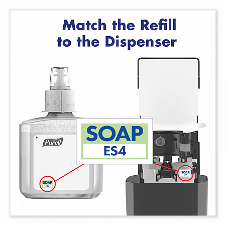 CLEAN RELEASE Technology HEALTHY SOAP Naturally Clean Foam Refill, For ES4 Dispensers, Citrus Scent, 1,200 mL, 2/Carton (507102)