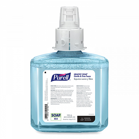 HEALTHY SOAP Gentle and Free Foam Refill, For ES4 Dispensers, Fragrance-Free, 1,200 mL, 2/Carton (507202)