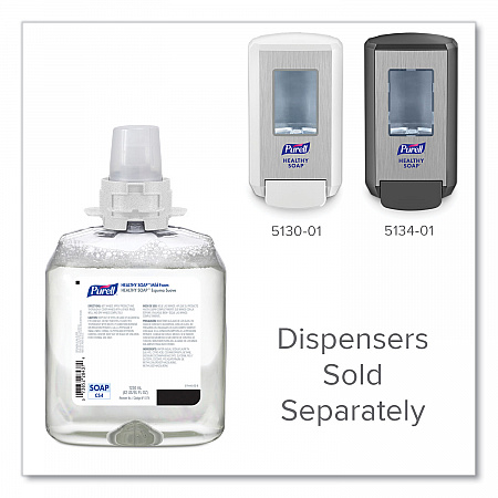 HEALTHY SOAP Mild Foam Refill, For CS4 Dispensers, Fragrance-Free, 1,250 mL, 4/Carton (517404CT)
