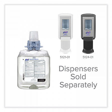 Advanced Hand Sanitizer Foam, For CS4 and FMX-12 Dispensers, 1,200 mL Refill, Unscented, 4/Carton (519204CT)
