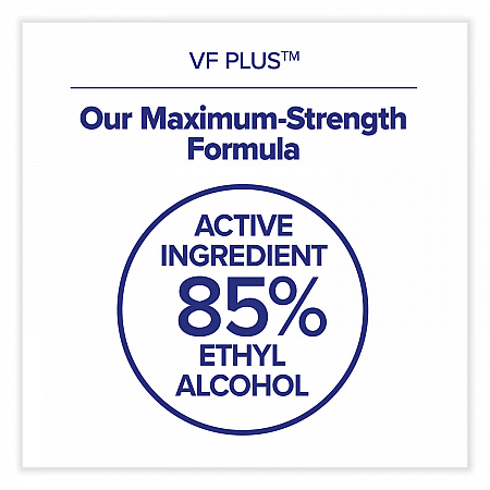 VF PLUS Hand Sanitizer Gel, 1,200 mL Refill Bottle, Fragrance-Free, For CS4 Dispensers, 4/Carton (519904CT)