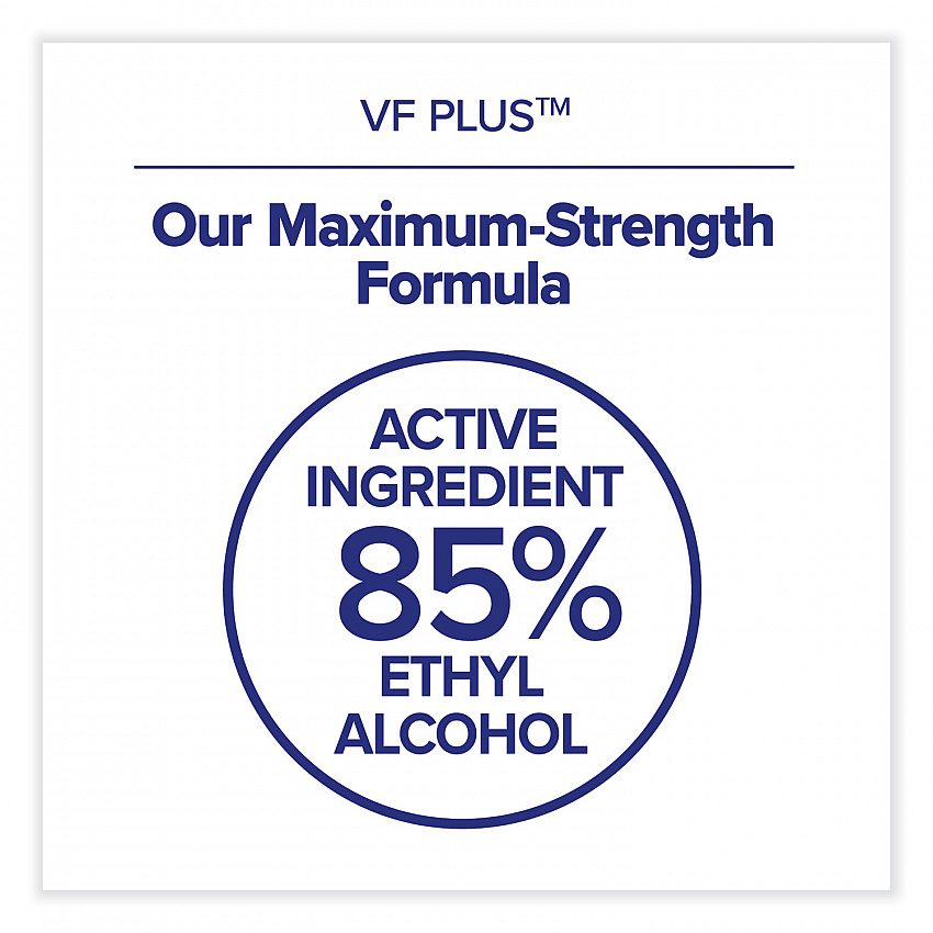 VF PLUS Hand Sanitizer Gel, 1,200 mL Refill Bottle, Fragrance-Free, For CS4 Dispensers, 4/Carton (519904CT)
