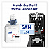 VF PLUS Hand Sanitizer Gel, 1,200 mL Refill Bottle, Fragrance-Free, For CS4 Dispensers, 4/Carton (519904CT)