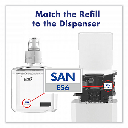 Advanced Hand Sanitizer Foam, For ES6 Dispensers, 1,200 mL Refill, Clean Scent, 2/Carton (645302)
