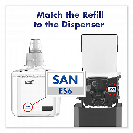 Advanced Hand Sanitizer Gel Refill, 1,200 mL, Clean Scent, For ES6 Dispensers, 2/Carton (646302)
