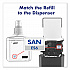 Advanced Hand Sanitizer Gel Refill, 1,200 mL, Clean Scent, For ES6 Dispensers, 2/Carton (646302)