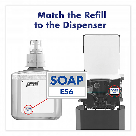 CLEAN RELEASE Technology HEALTHY SOAP Naturally Clean Foam Refill, For ES6 Dispensers, Fragrance-Free, 1,200 mL, 2/Carton (647002CT)