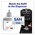 Advanced Hand Sanitizer Green Certified Foam Refill, For CS6 Dispensers, 1,200 mL, Fragrance-Free, 2/Carton (655102CT)
