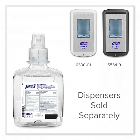 HEALTHY SOAP 0.5% PCMX E2 Antimicrobial Foam Refill, For CS6 Dispensers, Fragrance-Free, 1,200 mL, 2/Carton (658202CT)