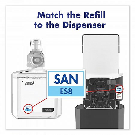 Advanced Hand Sanitizer Gel Refill, 1,200 mL, Clean Scent, For ES8 Dispensers, 2/Carton (776302)