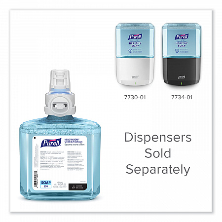 HEALTHY SOAP Gentle and Free Foam Refill, For ES8 Dispensers, Fragrance-Free, 1,200 mL, 2/Carton (777202)