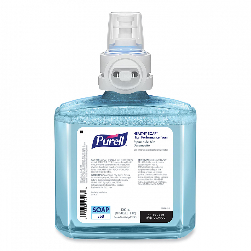 CLEAN RELEASE Technology (CRT) HEALTHY SOAP High Performance Foam Refill, For ES8 Dispensers, Fragrance-Free, 1,200 mL, 2/CT (778502)