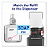 CLEAN RELEASE Technology (CRT) HEALTHY SOAP High Performance Foam Refill, For ES8 Dispensers, Fragrance-Free, 1,200 mL, 2/CT (778502)