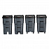 Brute Roll-Out Heavy-Duty Container, 65 gal, Polyethylene, Gray (9W21GY)