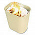 Fiberglass Wastebasket, 7 gal, Fiberglass, Beige (254300BG)
