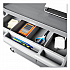 Xtra Instrument Cart with Locking Storage Area, Plastic, 3 Shelves, 300 lb Capacity, 20
