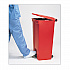 Indoor Utility Step-On Waste Container, 23 gal, Plastic, Red (6146RED)