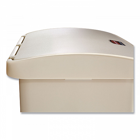 Streamline Resin Step-On Container, Front Step Style, 24 gal, Polyethylene, Beige (1883552)
