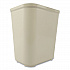 Fiberglass Wastebasket, 7 gal, Fiberglass, Beige (254300BG)